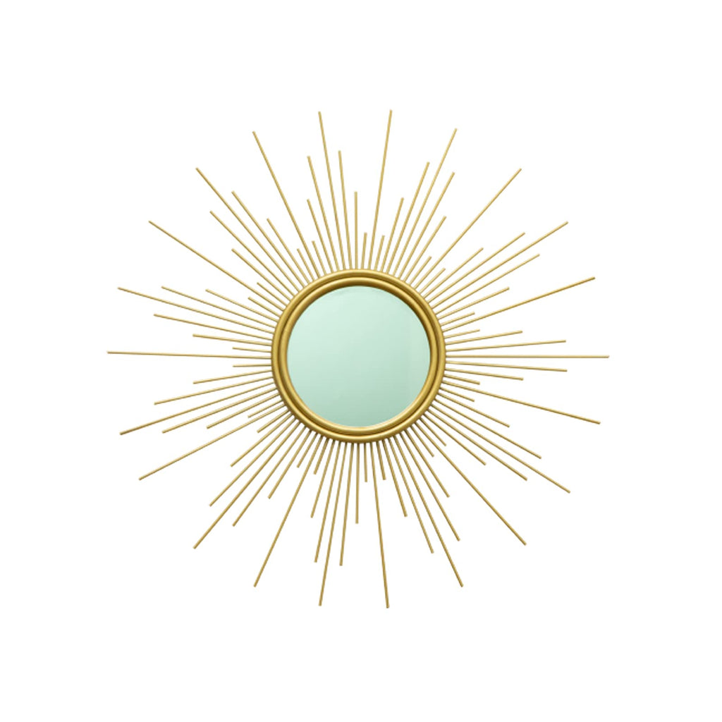 24'' Gold Sunburst Wall Mirror Boho Home Decor Mordern Round Hanging Wall Art /Bedroom/Bathroom/Entryway