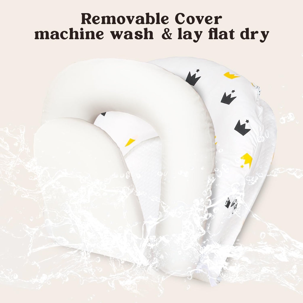 In-1 Baby Lounger for Newborns 0-24 Months, Portable & Foldable