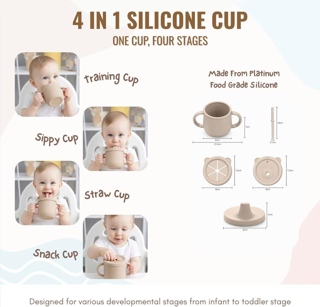 25PCS Ultimate Silicone Baby Feeding Set, Complete Mealtime Baby-Led Weaning Essentials From Infant To Toddler, Bib