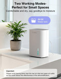 Small Dehumidifier for Home, 30oz Mini Quiet Dehumidifier for Bathroom Bedroom