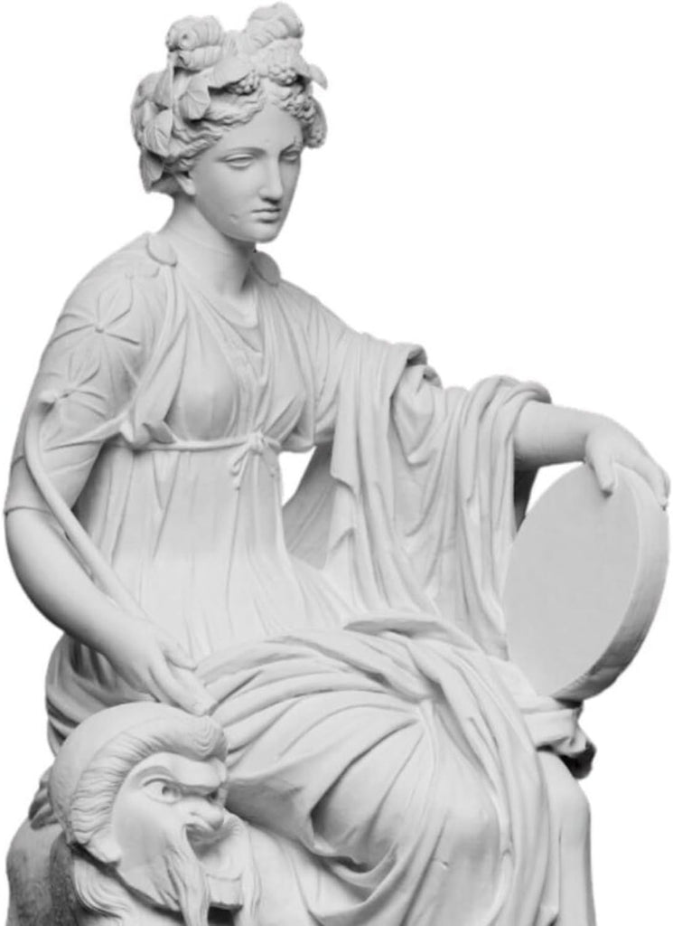 Euterpe Muse White Alabaster Statue Greek Roman Mythology Sculpture