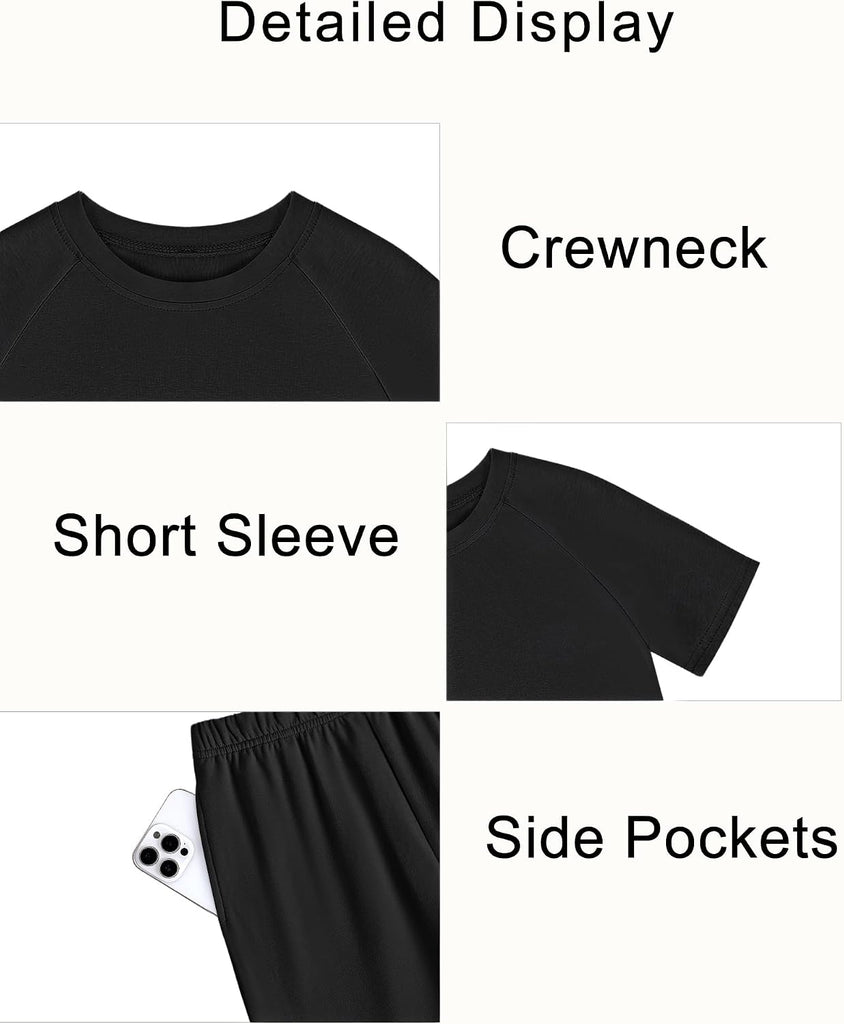 Boys Short Sets 2 Piece Summer Outfits Matching Set