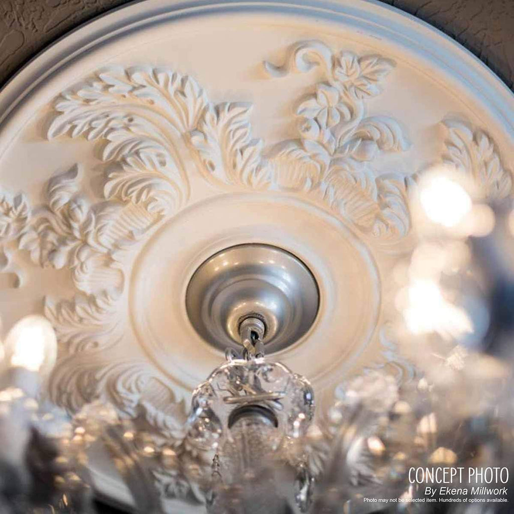 22"OD x 6 1/4"ID x 1 3/4"P Orrington Ceiling Medallion, Fits Canopies up to 6-1/4", 2 Piece