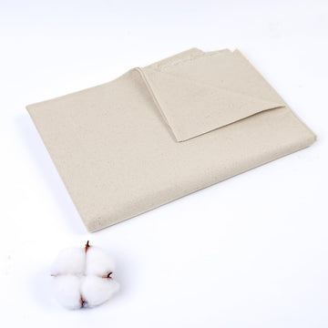 100% Cotton Muslin Fabric, 60 Inch X 5 Yards Unbleached Muslin Linen Fabric by The Yard, Draping Fabrics Suitable for