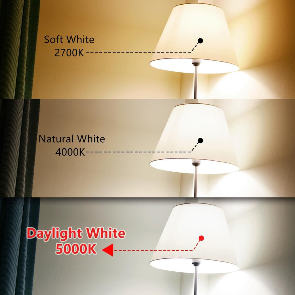 4Pack Dimmable LED Edison Bulbs,5000K Daylight White, 6W Equivalent to 60W Vintage Light Bulbs, Antique Flexible