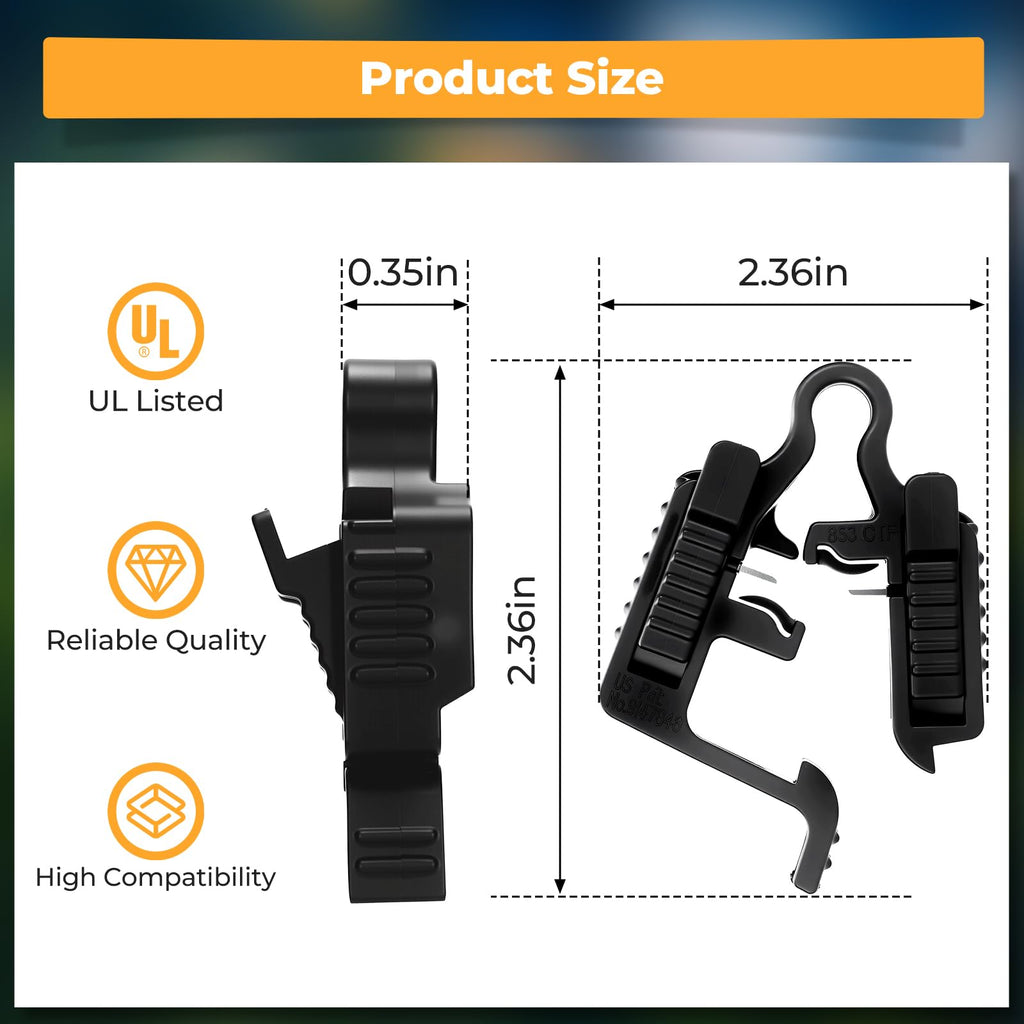 Low Voltage Wire Connector for Landscape Lighting, Waterproof Quick Connectors Compatible with 10/12/14/16/18 Gauge