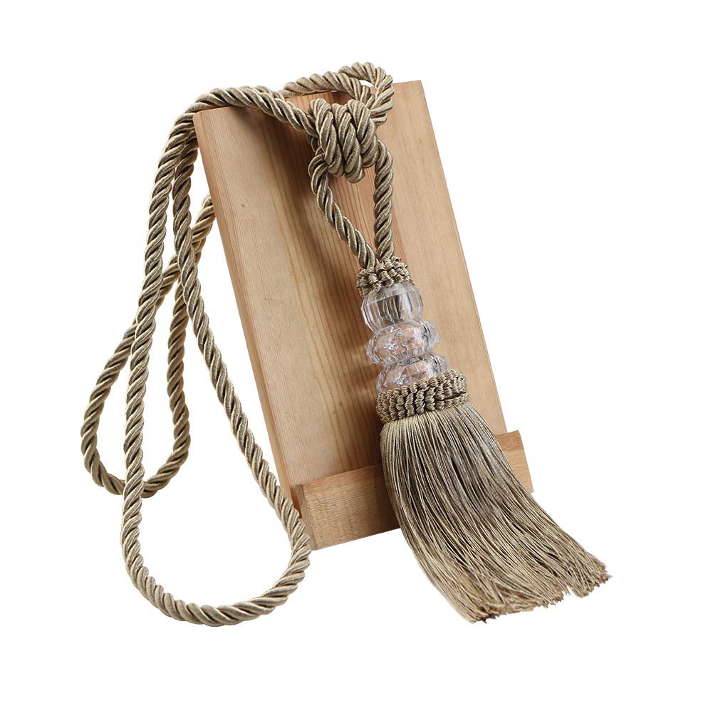 Curtain Tiebacks Hand-Woven Holdbacks Tassels Tiebacks - 4 Pack