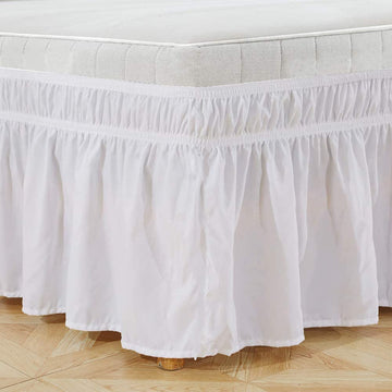 1-Piece Luxurious Wrap Around Bed Skirt 100% Egyptian Cotton 800 Thread Count California King Size (72" X 84") Inch