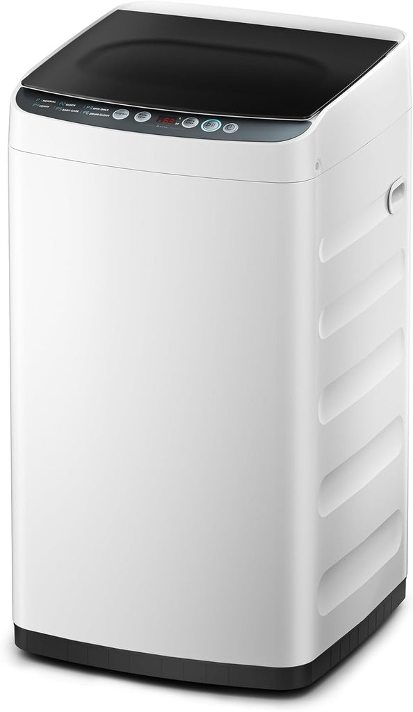 Portable Washing Machine, 0.9 cu. ft with 6 Cycles, Drum Clean, Quick, Stainless Steel Tub, Transparent Lid, LED