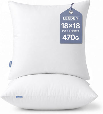 18x18 Throw Pillow Inserts, Decorative Pillow Inserts - Set of 2