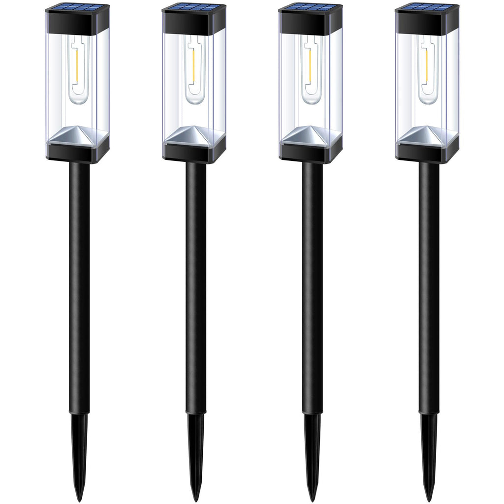 Solar Pathway Lights Outdoor Waterproof Landscape Lighting 4 Pack