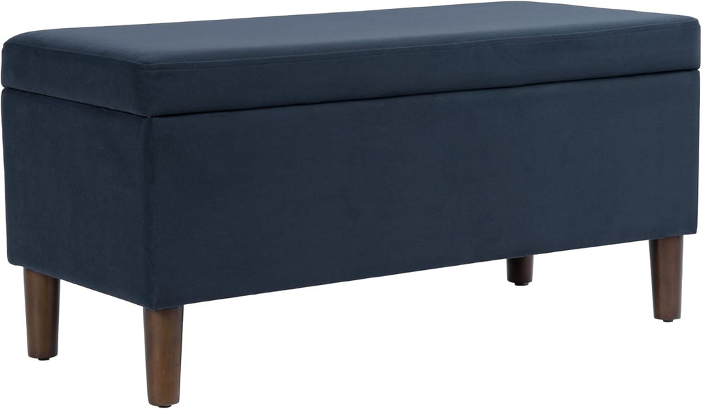 Malmo 36" Storage Bench - Blue Velvet