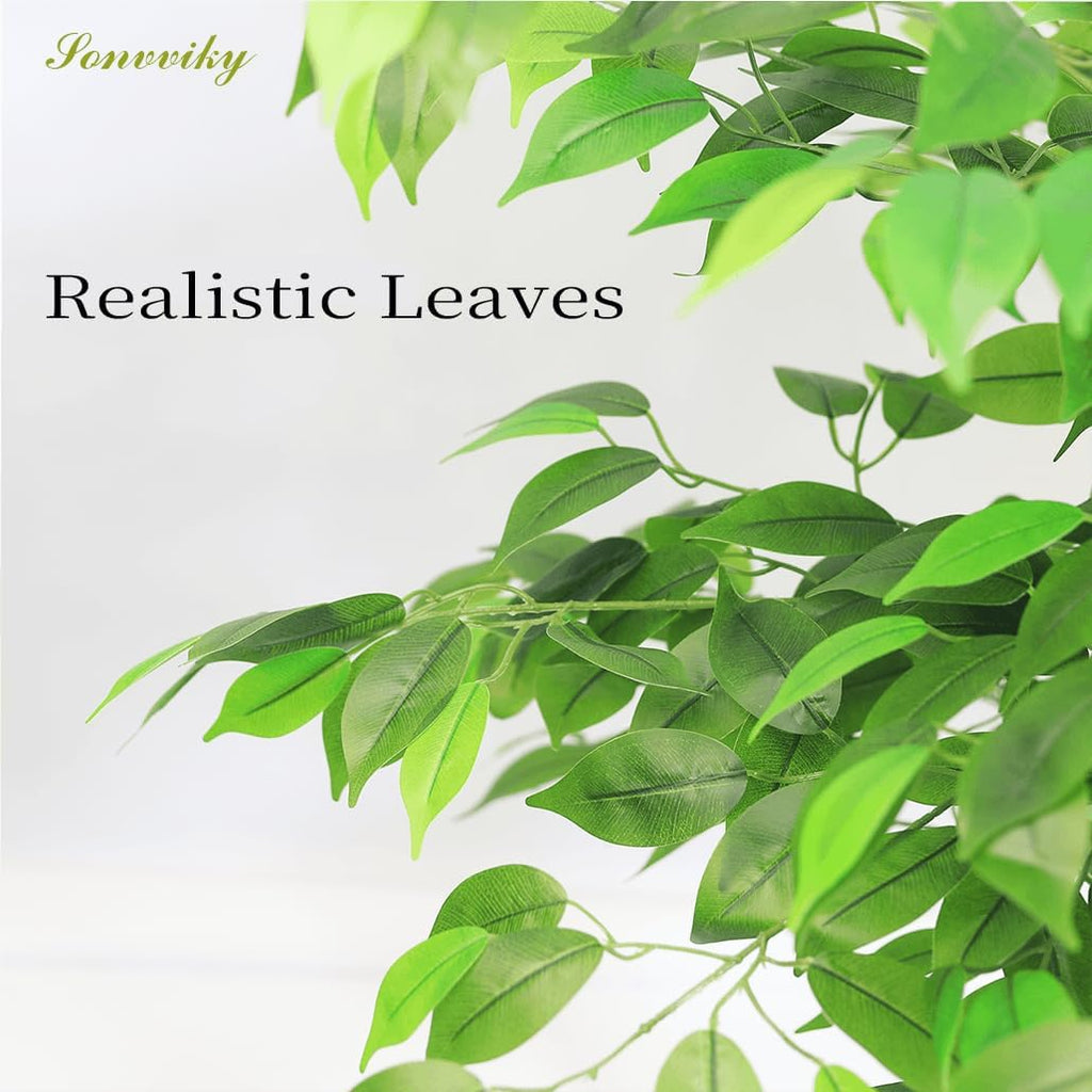 Artificial Trees 4FT Ficus Tree with Exquisite Planter