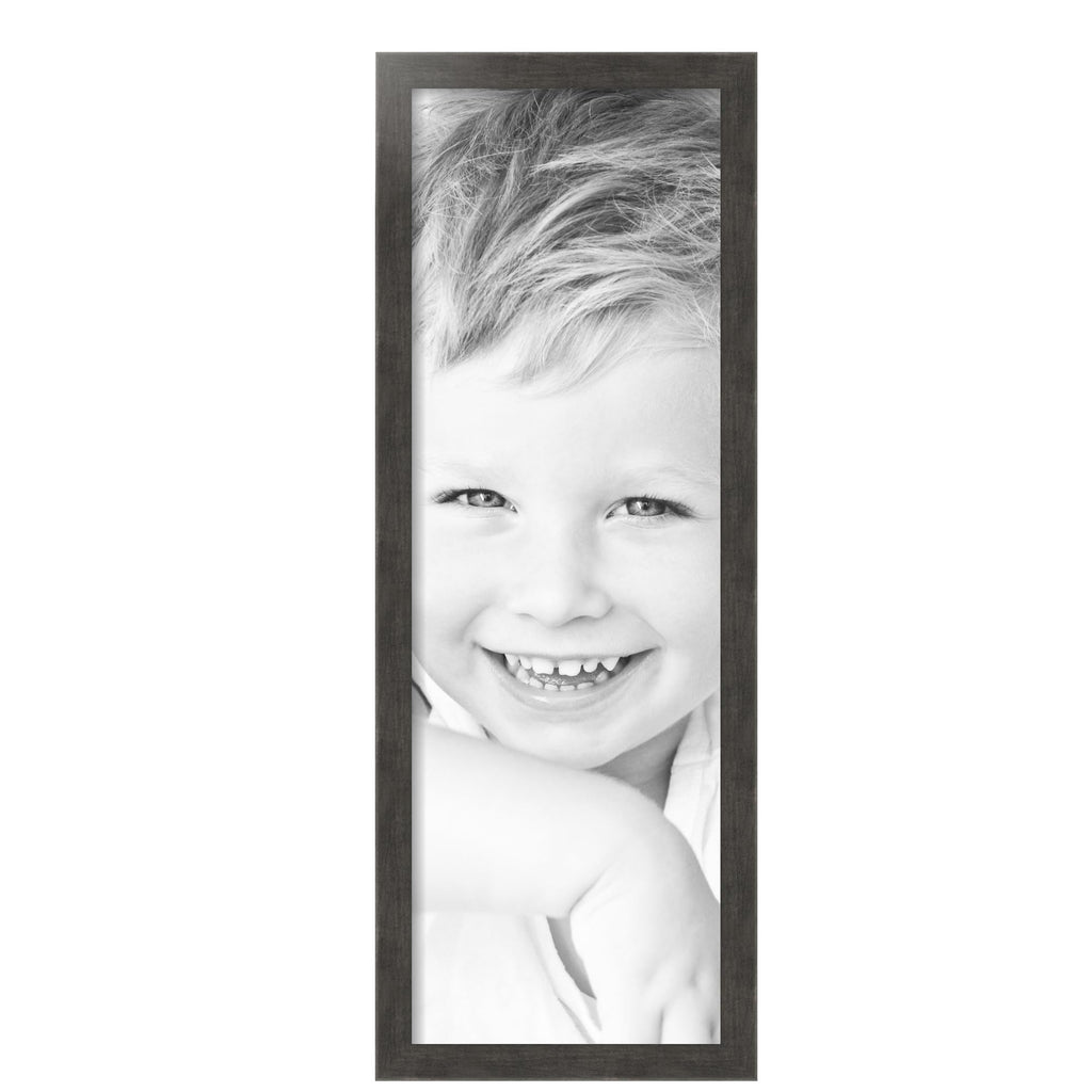 11x33 Inch Gray Picture Frame, This 1.2500 Inch Custom Poster Frame is Slate Gray - Comes with Acrylic and Corrugated
