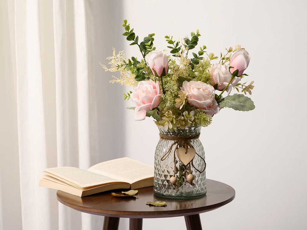 YJ Fake Flowers with Vase | Casa Home Living