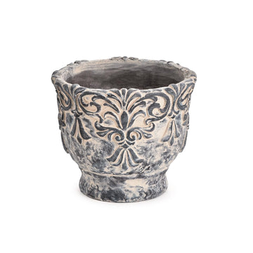 Vintage Concrete Indoor Plant Pots Type 4 - Dia. 7.3 Inch