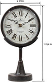 Lily's Home Antique Inspired Decorative Mantle Clock with Large Roman Numerals
