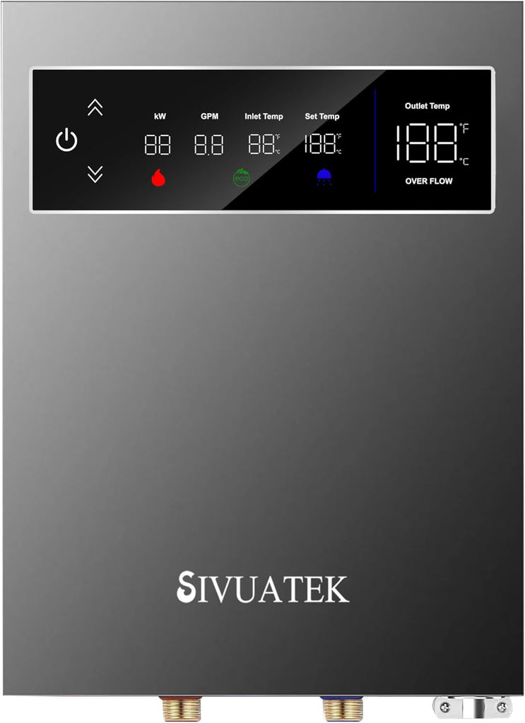 18kW Tankless Water Heater Electric 240V SIVUATEK, Self-Modulating Power for Optimal Efficiency