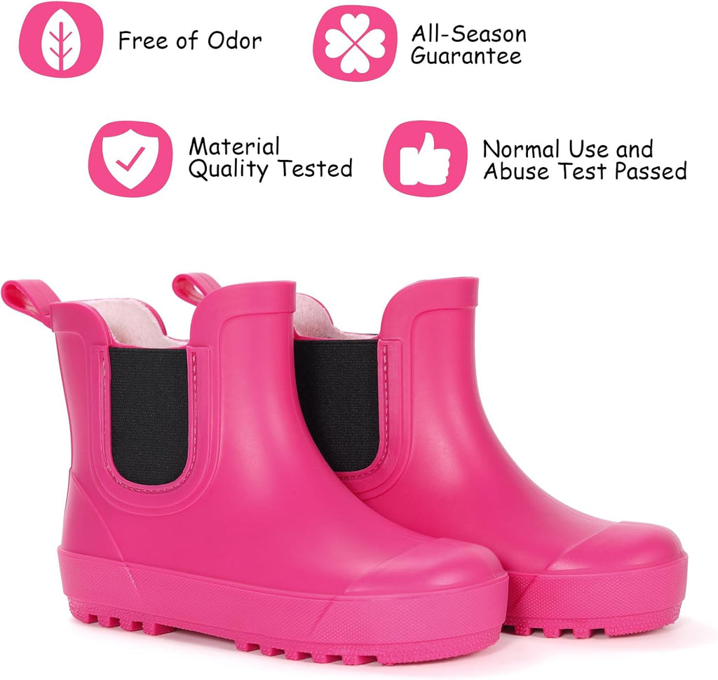 Kids Waterproof Chelsea Rain Boots