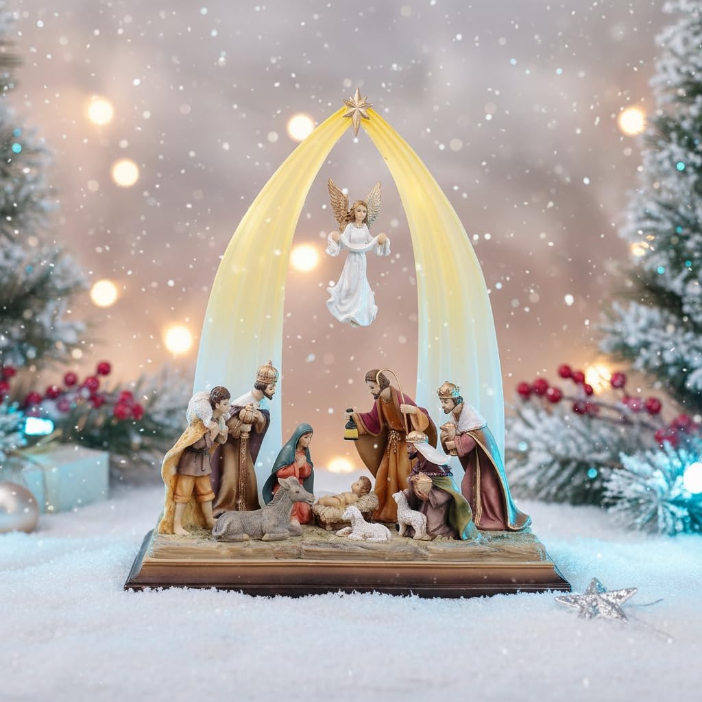 12.5 Inch Nativity Scene, Christmas Nativity Set, 1 Piece