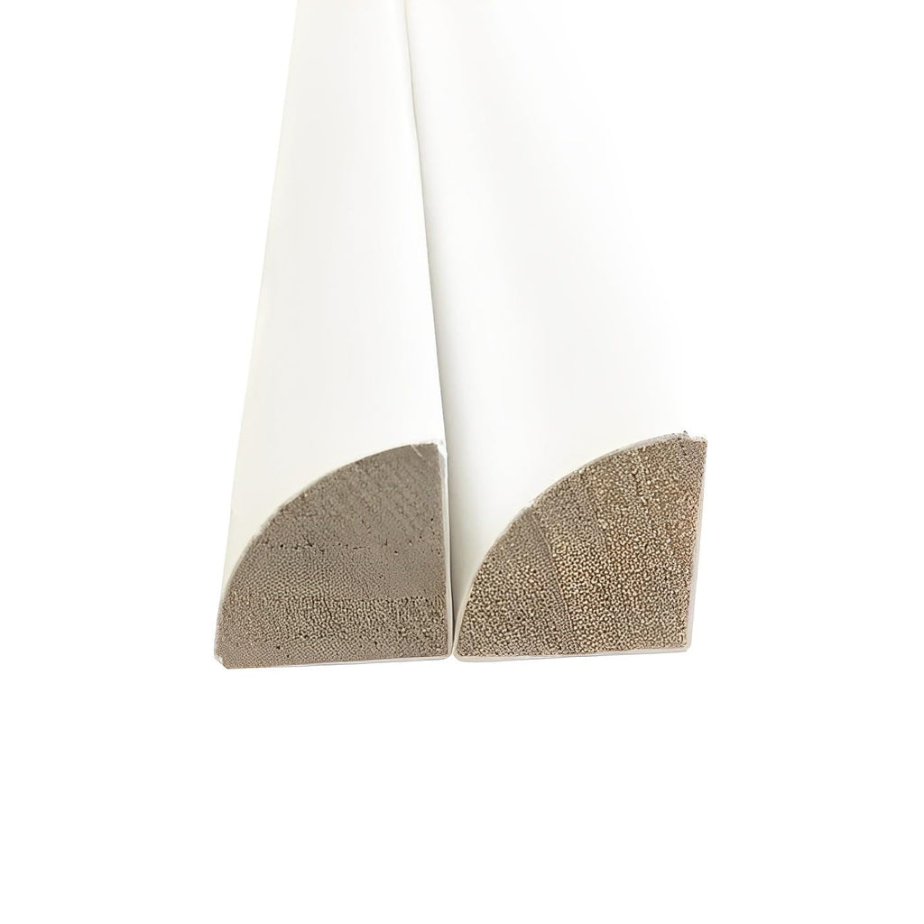 3/4′′ × 3/4′′ × 94′′ Solid Pine Quarter Round Trim - Double Primed & Painted - 20-Piece Bundle, Ships