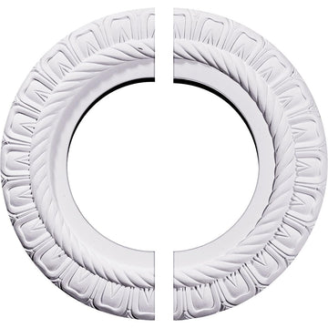 10 5/8"OD x 5 3/4"ID x 1/2"P Claremont Ceiling Medallion, Two Piece (Fits Canopies up to 7")