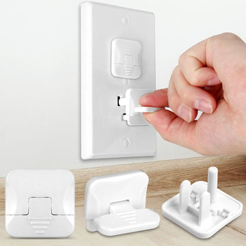 Mom's Choice Gold Awards Winner - Outlet Covers with Hidden Pull Handle Baby Proofing Plug Covers (45 Pack) 3-Prong