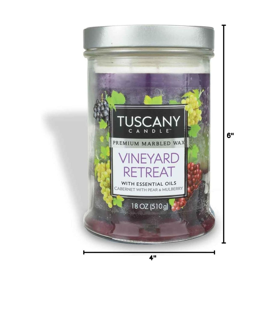 Vineyard Retreat Long-Lasting Scented Jar Candle, 18 oz