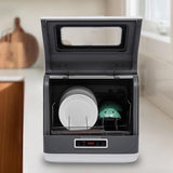 Dishwasher, Portable Automatic Mini Dish Washer Air Dry Function 3 Washing Programs