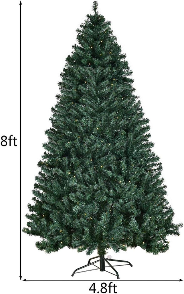 8 FT Prelit Christmas Tree, Artificial Christmas Tree