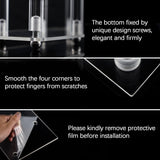 Acrylic Candle Holder Candlestick Holders, Candelabra 7 Arms, 26.5 Inch Tall