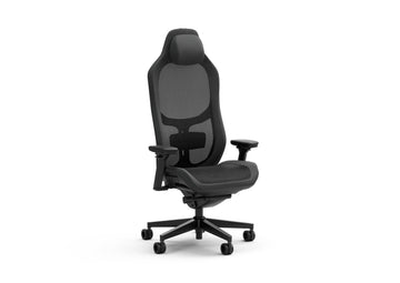 Refine Mesh Dark Gaming Chair - Ergonomic Office Desk Chair Functionality with 4D Adjustable Armrests, High-Back