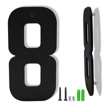 24" Floating House Numbers, Large Metal Address Number for Outside (8)