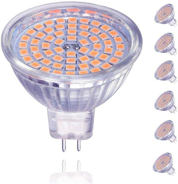 GU5.3 Light Bulbs 5W MR16 LED Bulbs 50W Halogen Bulbs Equivalent,ACDC 12V, 400lm, 120° Beam Angle, Warm White,Perfect