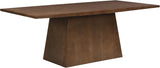 Coadz 82 inch Wooden Dining Table, Modern Rectangular Kitchen Dinner Table for 6-8 People, Pedestal Wooden Dining