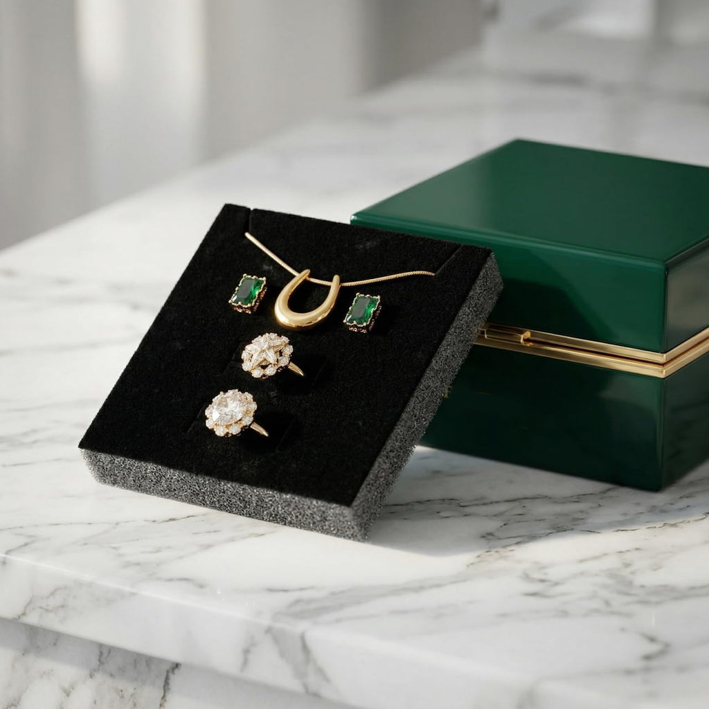 Jewelry Box Inserts: Cuttable Foam Velvet Insert Jewelry Box Liner Lightweight Ring Display Tray for Drawer - Set of 30