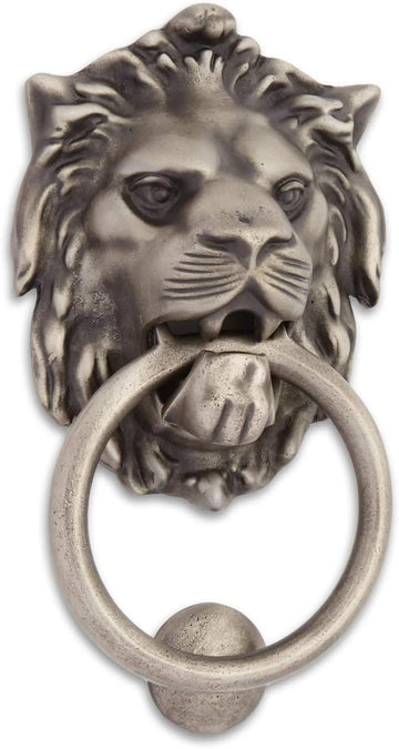 9-3/4" x 5-1/8" Large Iron Lion Door Knocker
