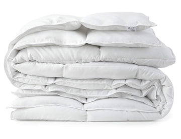 Light Warmth White Down Alternative Comforter Duvet Insert, Corner Tabs, Full/Queen Size