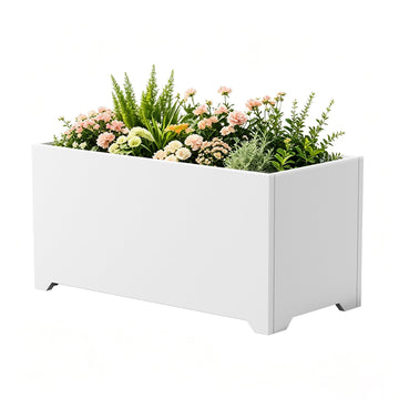32"x15"x15" Metal Large Rectangular Planter - Steel Planter Box with Legs