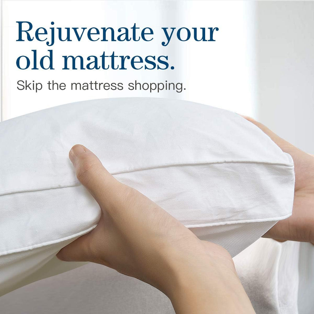 Queen Mattress Topper, Cotton Extra Thick Pillow Top Mattress Pad | 100% Cotton Top Bed Topper Protector, Cooling