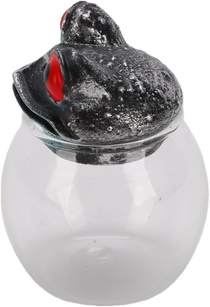 Apothecary Jar Handcrafted Vintage Glass Storage Container with Lid Wide Mouth Sealed Tea Condiment Holder Counter