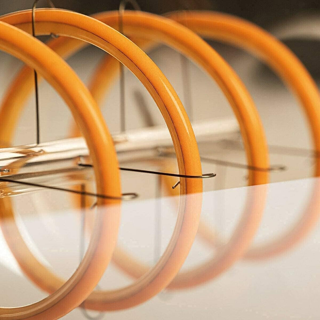 Vintage LED Spiral Filament Bulb T10, 8.9inch Long Tubular Dimmable Edison Light Bulbs,E26 Base,Amber Glass,Warm
