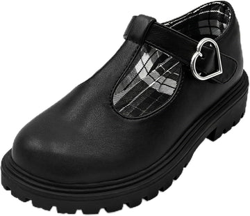 Toddler Mary Jane School Uniform Shoes Comfortable Girls Dress