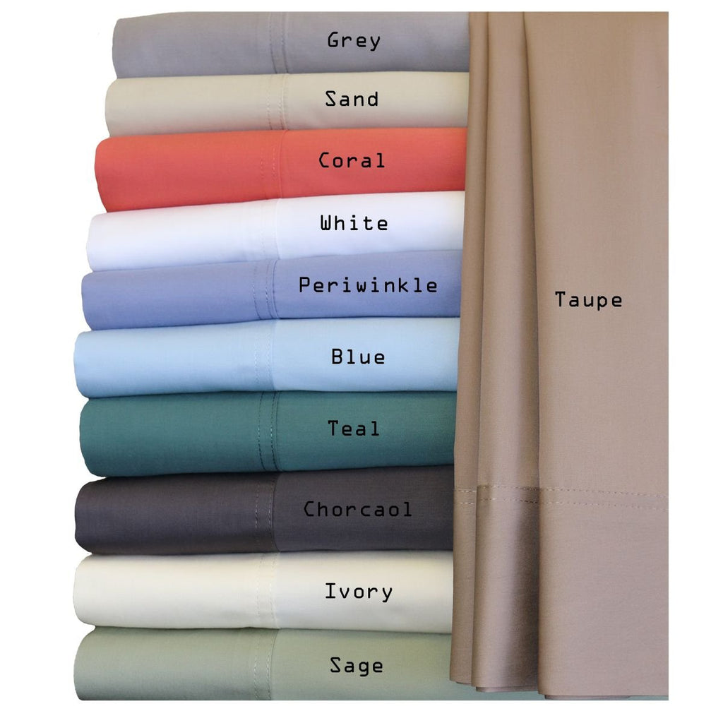 Hotel King Viscose from Bamboo & Cotton Pillowcases, Charcoal