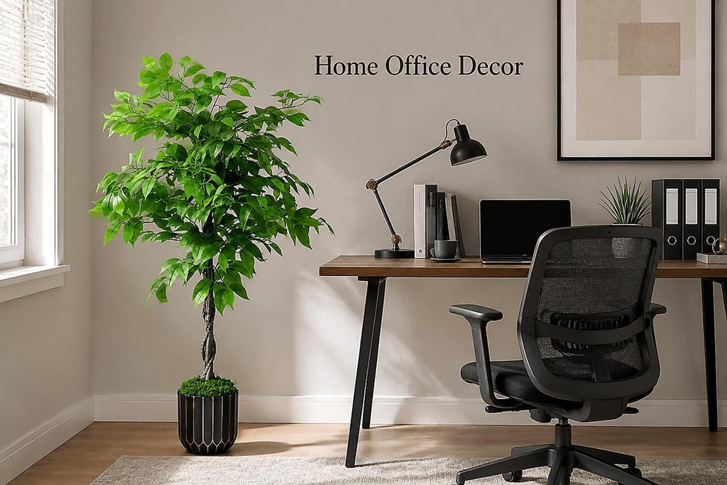 Artificial Trees 4FT Ficus Tree with Exquisite Planter