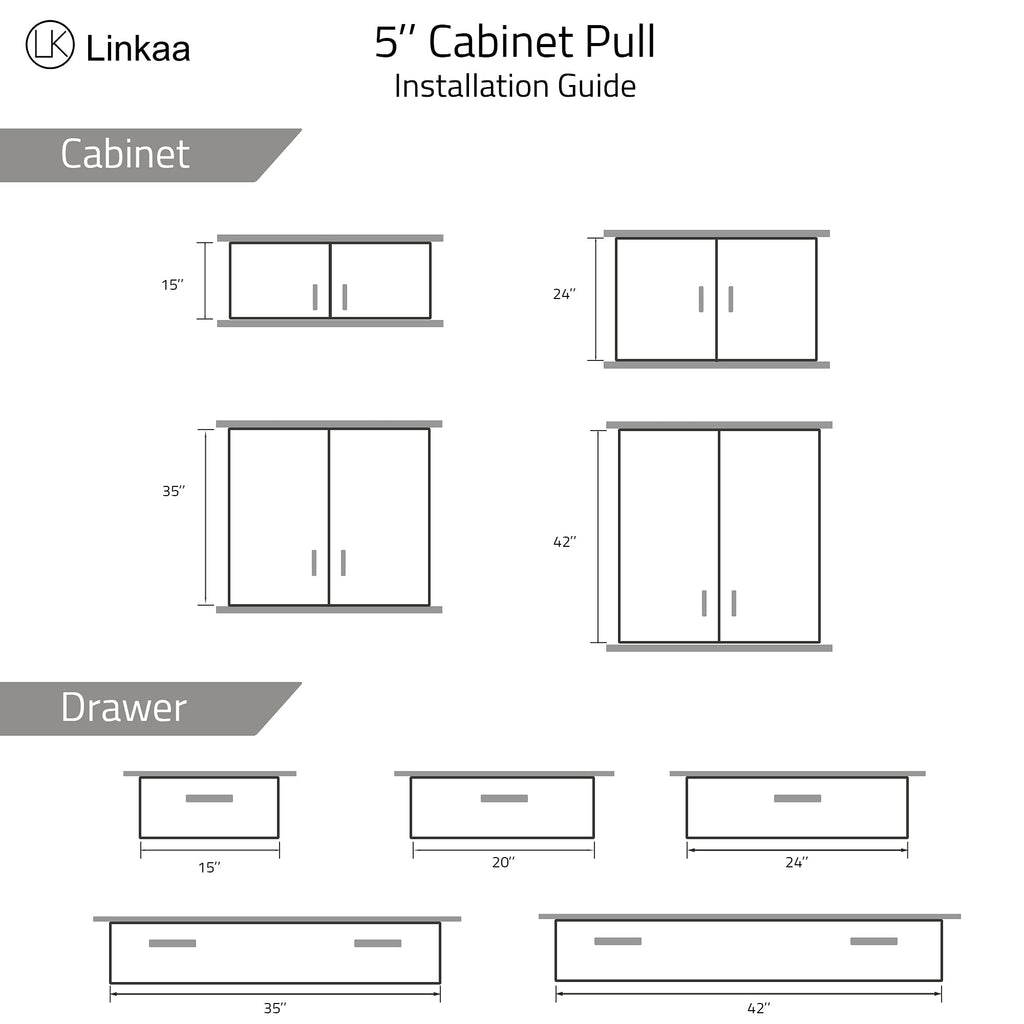 Brown Leather and Brass Gold Drawer Pulls Handles 5''CC,10 Pack
