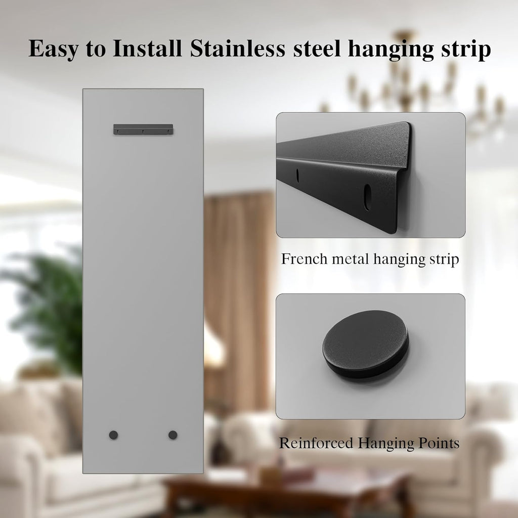 51"x16" Frameless Full Length Wall Mirrors,Rectangular Mirror Full Length Wall Mounted,Tall Full Body Mirrors with