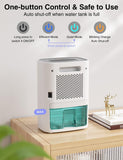 Small Dehumidifier for Home, 30oz Mini Quiet Dehumidifier for Bathroom Bedroom