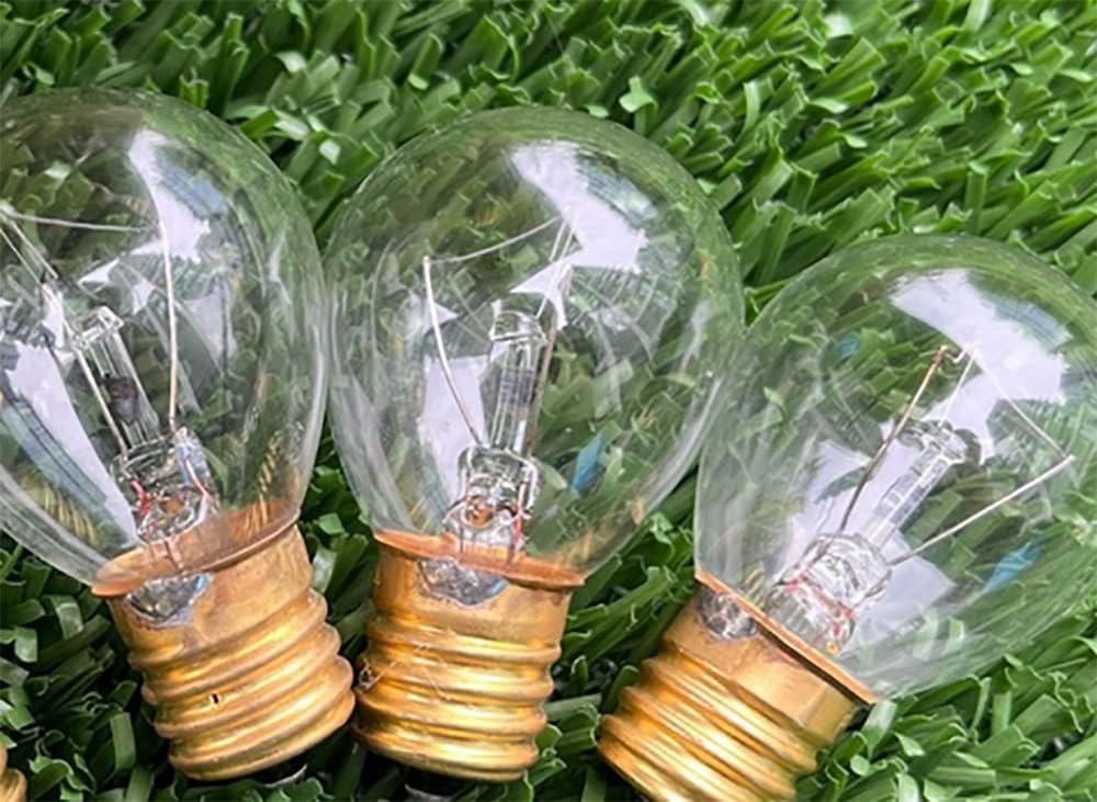 E17 25W Lava Lamp S11 Globe Light Bulb G40 Incandescent Bulb S11 Refrigerator Freezer Bulb for Lava Lamps Glitter