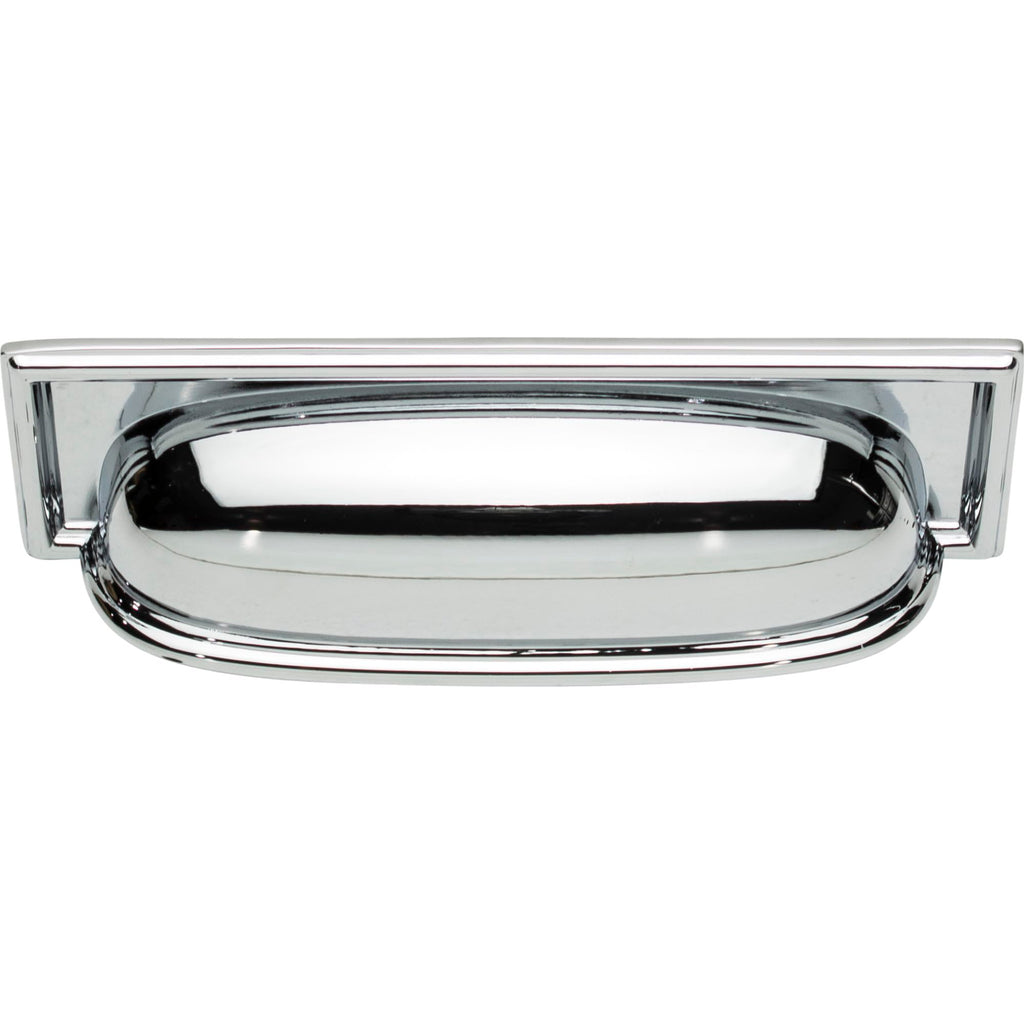 Campaign 3 3/4" Center to Center Cup/Bin Pull Polished Chrome